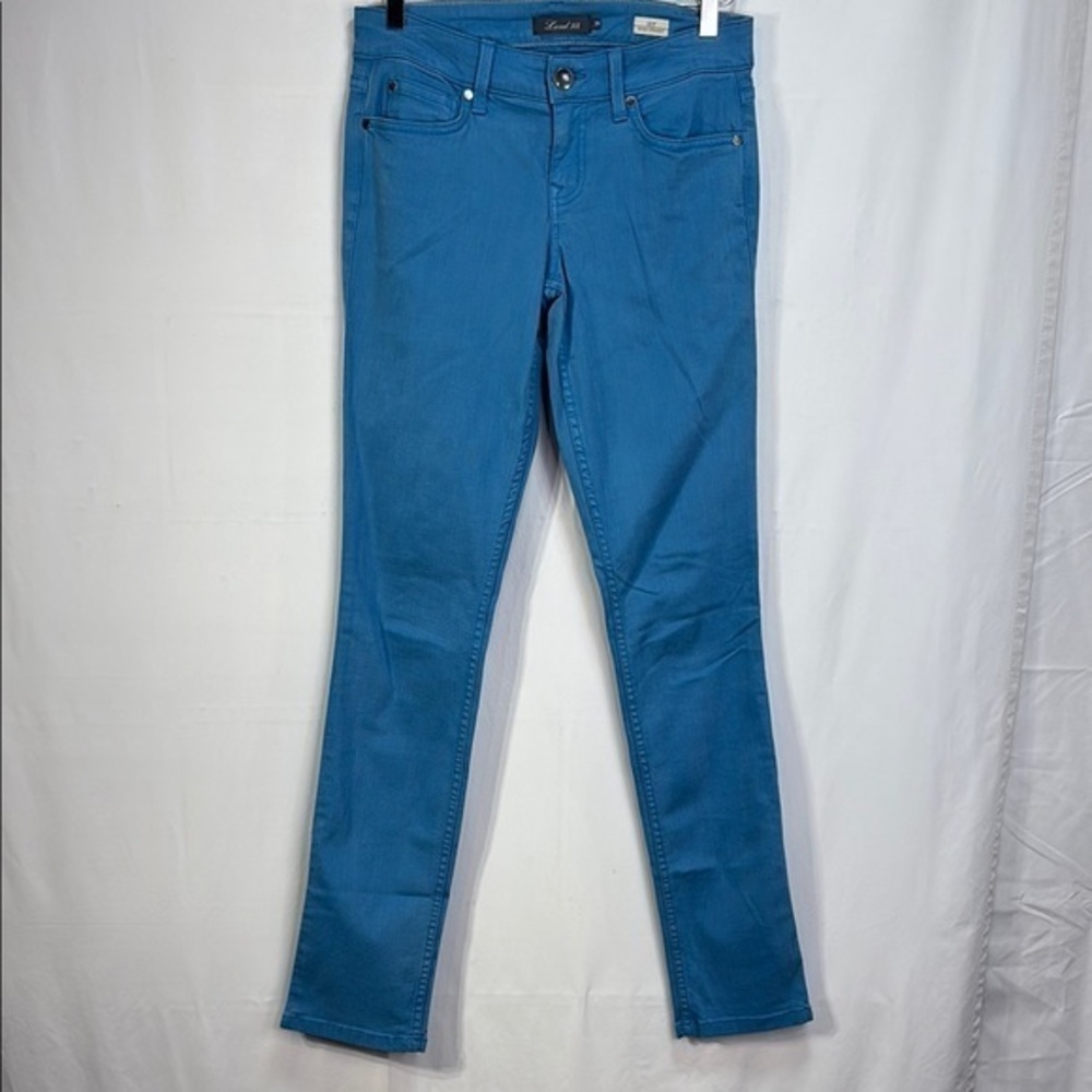 🩴Level 99 Lily skinny straight turquoise blue jeans